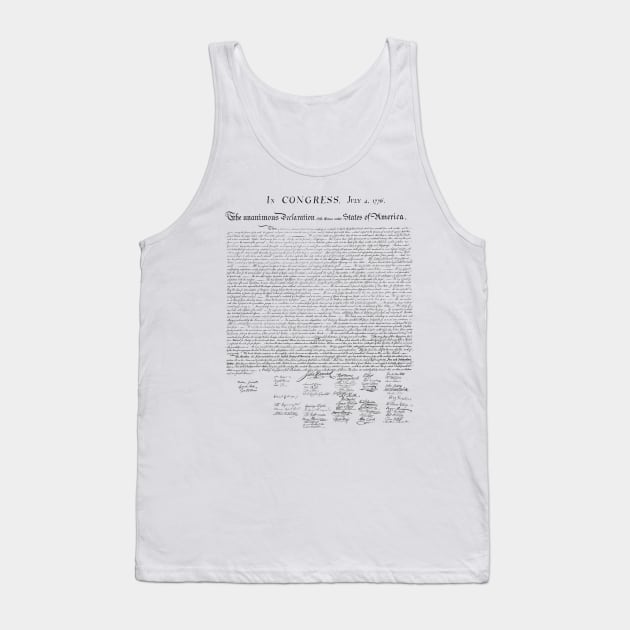 Declaration of Independence Tank Top by warishellstore